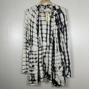 T Party Women's XL Cardigan Tie Dye Bohemian Y2K NEW